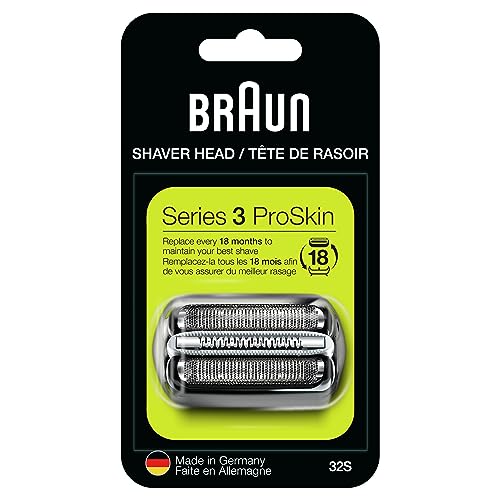 Braun Series 3 32S Foil & Cutter Replacement Head, Compatible with Models 3000s, 3010s, 3040s, 3050cc, 3070cc, 3080s, 3090cc