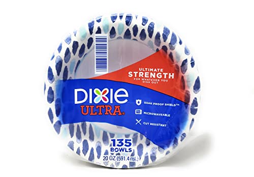 Book Cover Dixie Ultra Paper Bowls, 20 oz, 135 Count