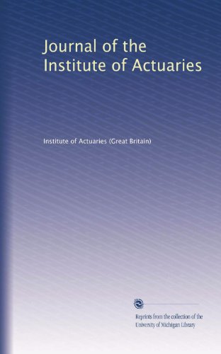 Journal of the Institute of Actuaries