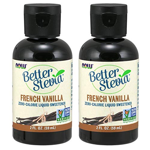 Book Cover Now Foods BetterStevia Liquid Extract (French Vanilla) - 2 oz. 2 Pack