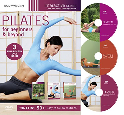 Book Cover Pilates for Beginners DVD Set: includes Pilates Workouts for Weight Loss, Routines for a Strong Core and Abs.