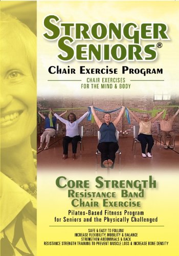 Book Cover Stronger Seniors Core Strength DVD-Resistance Band Exercise Program developed by Anne Burnell, Instructor at the Rehabilitation Institute of Chicago. Gentle Exercises for Arthritis, Osteoporosis and Parkinson's. Resistance Band included