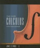 Single Variable Calculus- Early Transcendentals- Chapters 1-6 6th EDITION