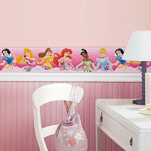 Book Cover RoomMates Disney Princess Dream From The Heart Pink Peel and Stick Border