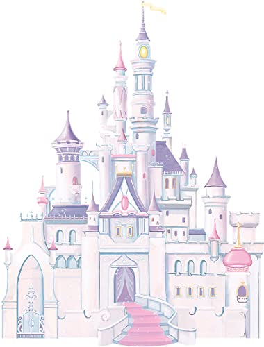 Book Cover RoomMates RMK1546GM Disney Princess Castle Peel and Stick Giant Wall Decal