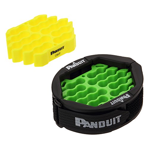 Panduit CBOT24K Cable Organizing Kit, Tool Kit Includes: Jacket Cover, Hook and Loop Fastener, Green Cable Organizing Insert, Yellow Cable Organizing Insert