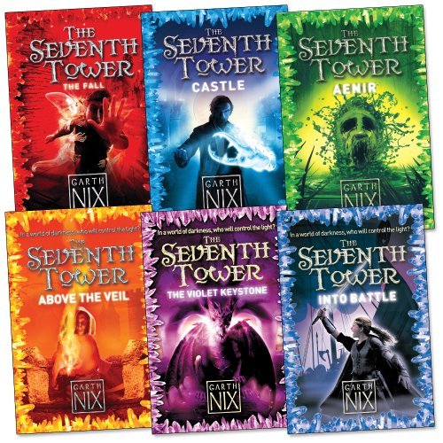 Garth Nix: The Seventh Tower Pack, 6 books, RRP Â£35.94 (Above The Veil; Into Battle; The Fall; Aenir; Castle; The Violet Keystone).