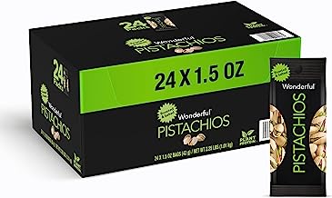 Book Cover Wonderful Pistachios & Almonds Roasted and Salted Pistachios,1.5 Ounce, Pack of 24.