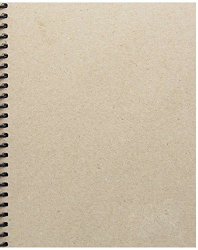 Sax S100237 Basic Spiral Sketchbook with 100 Sheets, 8" x 10" Size, White