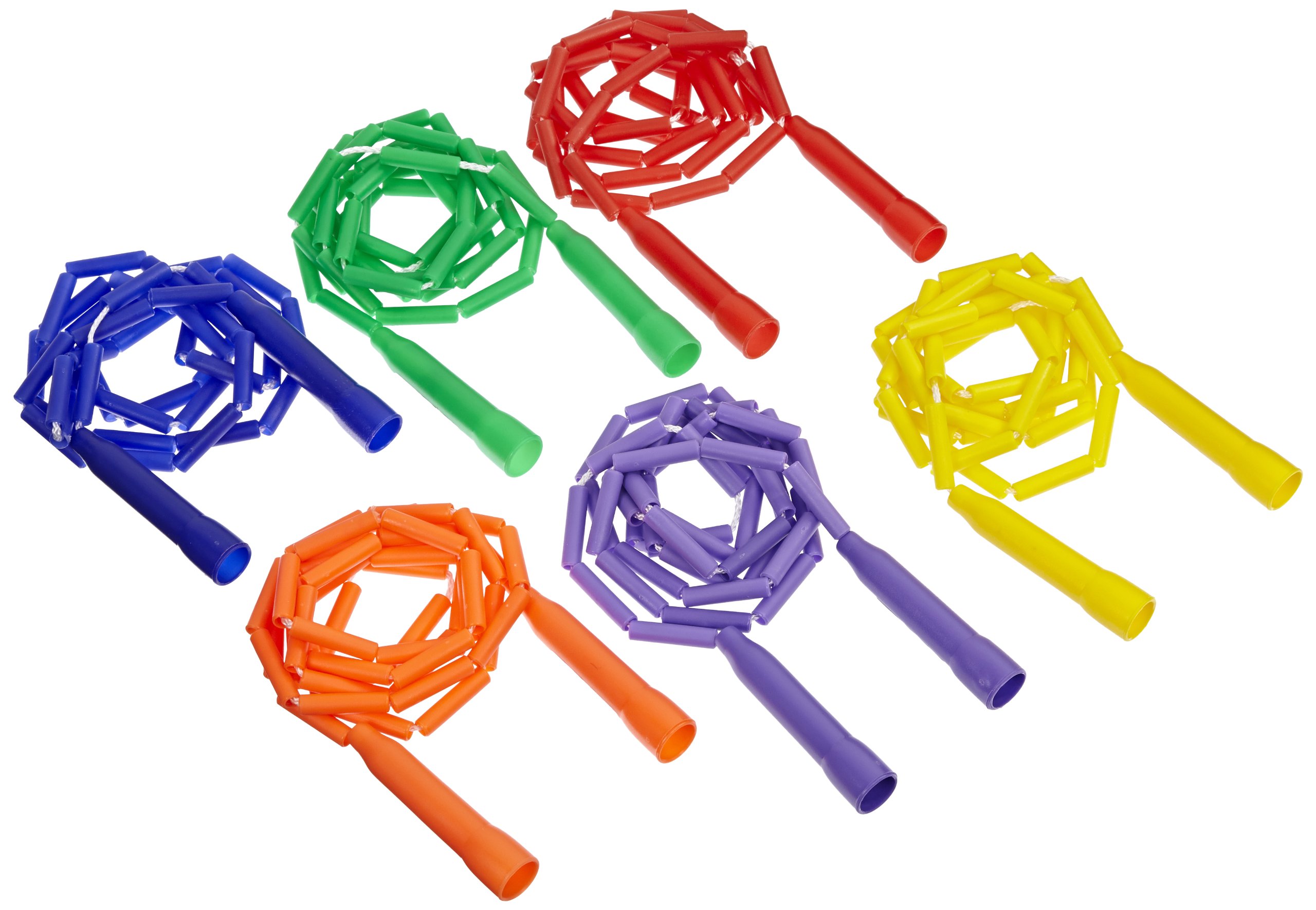 Sportime Gradestuff Link Jump Ropes, 7 Feet, Set of 6
