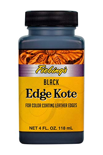 Fiebing's Black Edge Kote, 4 Oz. - Color Coats Leather Edges