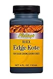 Fiebing's Edge Kote (4oz) - Black - Flexible, Water Resistant Coating for Leather Edges, Medium Gloss - for Color Coating and Protecting Edges of Leather Shoes, Crafts and Furniture
