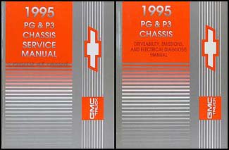 1995 GMC/Chevy P3/PG Forward Control Repair Shop Manual Original Set Motorhome Chassis, Hi-Cube, Stepvan