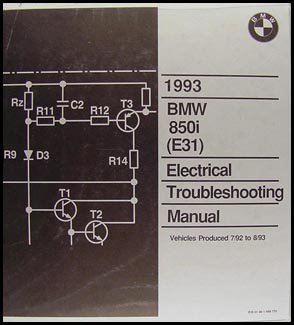 1993 BMW 850i Electrical Troubleshooting Manual