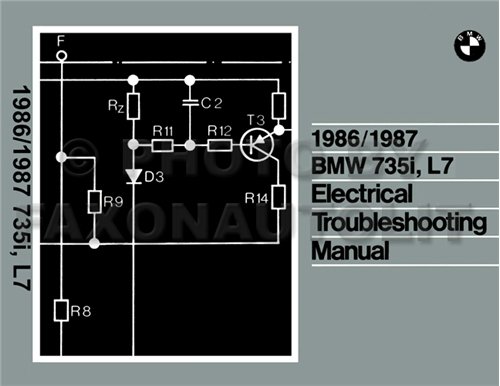 1986-1987 BMW 735i L7 Electrical Troubleshooting Manual Reprint