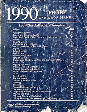 1990 Ford Probe Repair Shop Manual Original including GL LX GT
