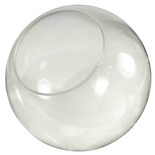 12 in. Clear Acrylic Globe - with 5.25 in. Neckless Opening by American Made Plastics