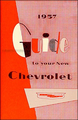 1957 Chevrolet Car Reprint Owner's Manual 57 Chevy