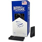 Wobble Wedges Rigid Plastic Shims, 75 Pack - MADE IN USA - Multi-Purpose Shim Wedges for Home Improvement & Work - Plastic Wedge for Table, Toilet, Furniture Levelers, & Leveling Feet - Black