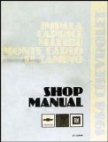 1984 Chevy Big Car Repair Shop Manual Original--Impala Caprice Malibu Monte Carlo El Camino & GMC Caballero