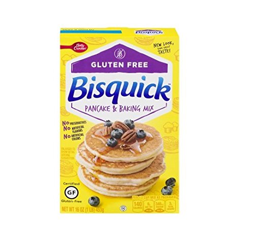 Book Cover Bisquick Pancake and Baking Mix, Gluten-Free, 453.59 grams Boxes (Pack of 3)