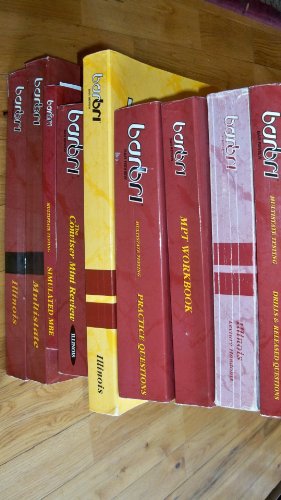 Barbri Illinois 2007 10 Book Set (The Conviser Mini Review, Drills and Released Questions, Simulated MBE, Lecture Handouts, MPT Workbook, Practice Questions, Essay Testing, Multistate Testing, Illinois Bar Review)