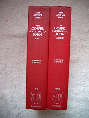 The Gospel According to John (The Anchor Bible I-XII and XIII-XXI) Two Volume Set...