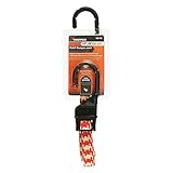 Keeper - 10 in. to 54 in. Adjustable Flat Bungee Cord, Multicolor