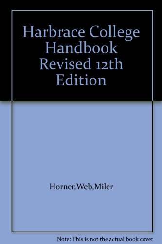 Harbrace College Handbook 12th EDITION