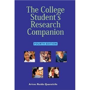 College Student's Research Companion (text only) 4th (Fourth) edition by A. R. Quaratiello