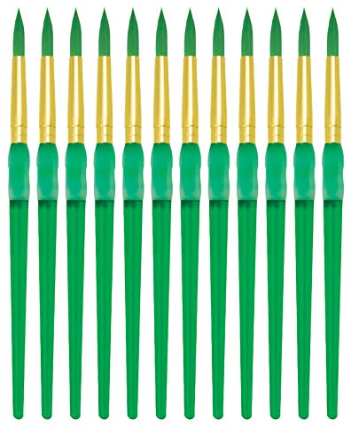 Royal Brush Big Kids Choice Paint Brush, Round, Size 8, Pack of 12 - 1300673