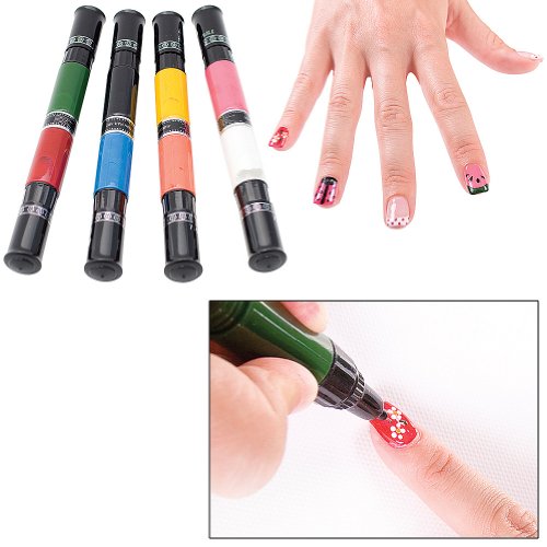 Book Cover Migi Nails Nail Art Polish Beautifully Bold - 4 Pens With 8 Bold Traditional Colors