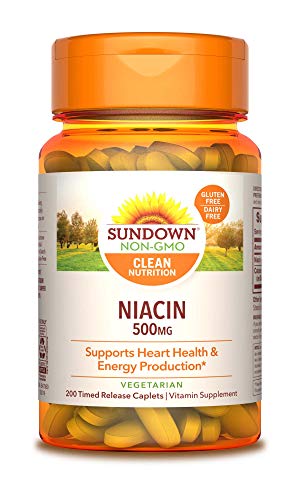 Sundown Niacin 500 mg, 200 Time Release Caplets