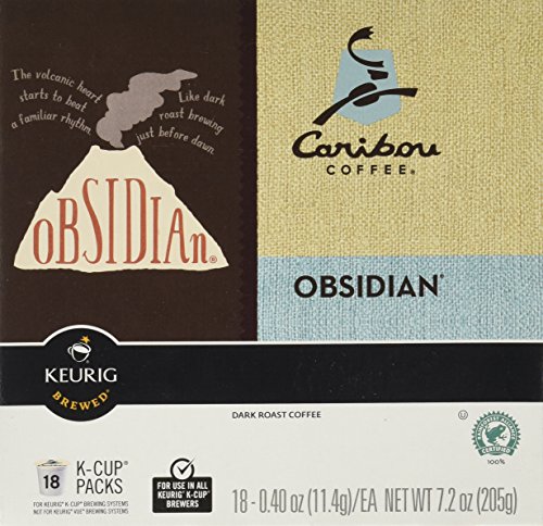 Book Cover Keurig Green Mountain Caribou Coffee Obsidian Box of 18 K Cups