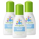 Babyganics Foaming Dish and Bottle Soap, Fragrance Free, On-The-Go 100ml, 3.38 oz. (Pack of 3), Packaging May Vary