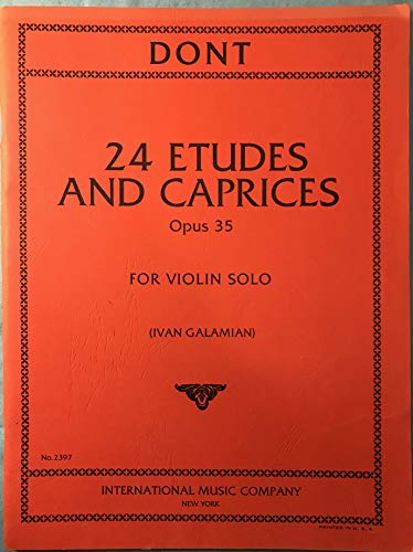 Dont, Jakob - 24 Etudes and Caprices Op. 35 - Violin solo - by Ivan Galamian - International