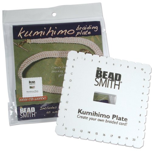 Book Cover Beadsmith Kumihimo Square Disk with English Instructions, 6-Inch