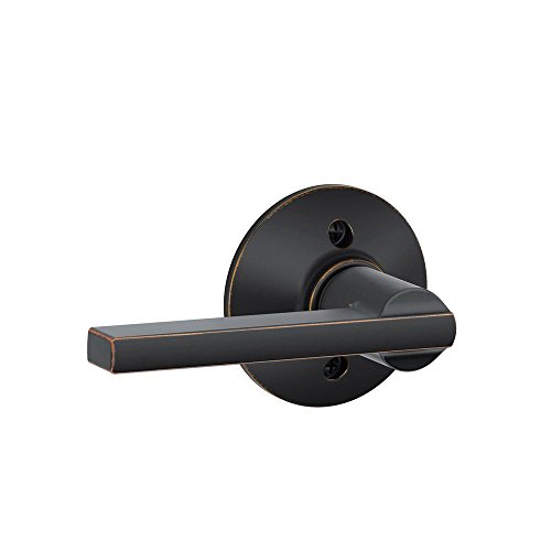 Schlage Lock Company Latitude Lever Non-Turning Lock, Aged Bronze (F170 LAT 716)
