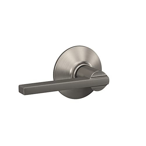 SCHLAGE F10 LAT 619 Latitude Passage Lever, Satin Nickel