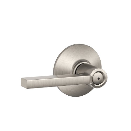 Schlage F40 LAT 619 Latitude Privacy Lever, Satin Nickel