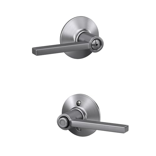 Schlage F40 LAT 626 Latitude Privacy Lever, Satin Chrome