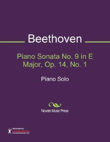Piano Sonata No. 9 in E Major, Op. 14, No. 1 Sheet Music (Piano Solo)