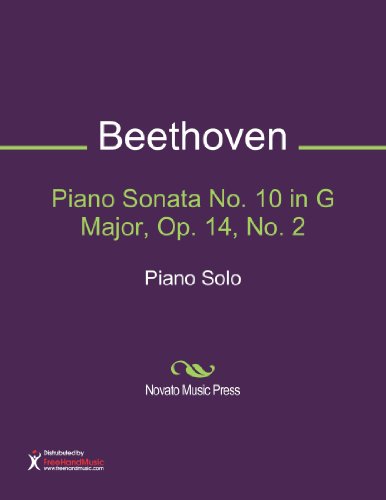 Piano Sonata No. 10 in G Major, Op. 14, No. 2 Sheet Music (Piano Solo)