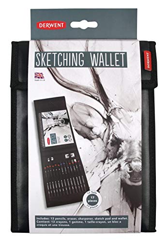 Derwent Sketching Wallet, 17 Pieces Per Set (2300218)