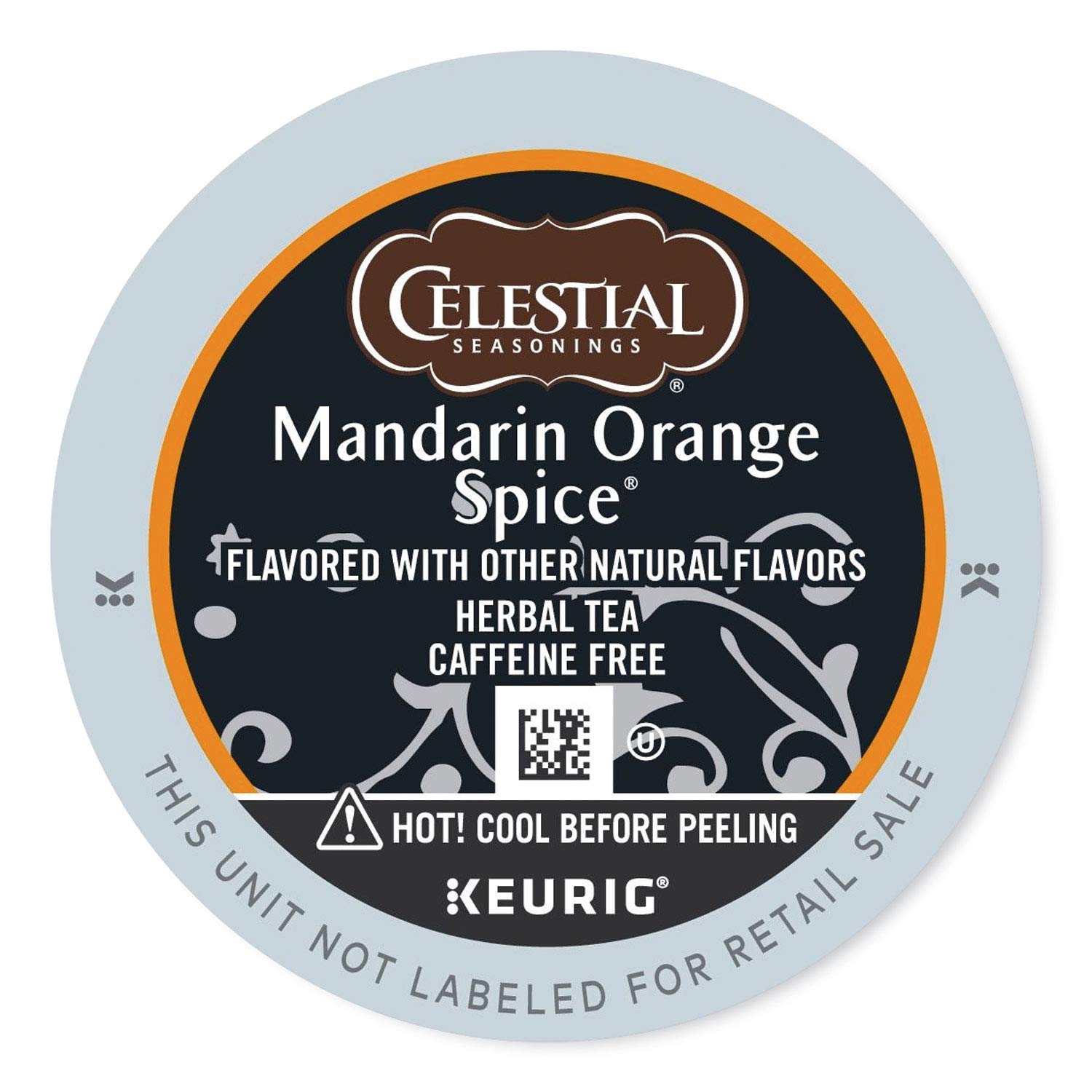 Book Cover Celestial Seasonings Mandarin Orange Spice Herbal Tea, K-Cup Portion Pack for Keurig K-Cup Brewers, 24-Count