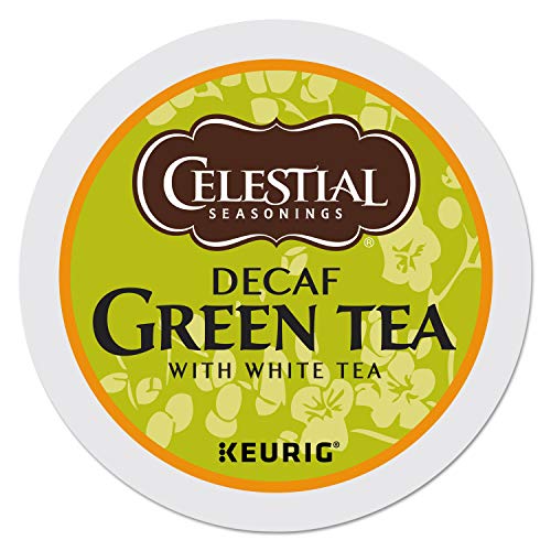 Book Cover Celestial Seasonings Decaf Green Tea, K-Cup Portion Pack for Keurig K-Cup Brewers, 24-Count