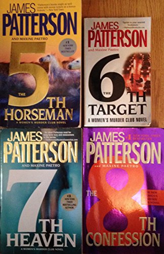 James Patterson Women's Murder Club Series 5-8 (5th Horseman, 6th Target, 7th Heaven, 8th Confession)