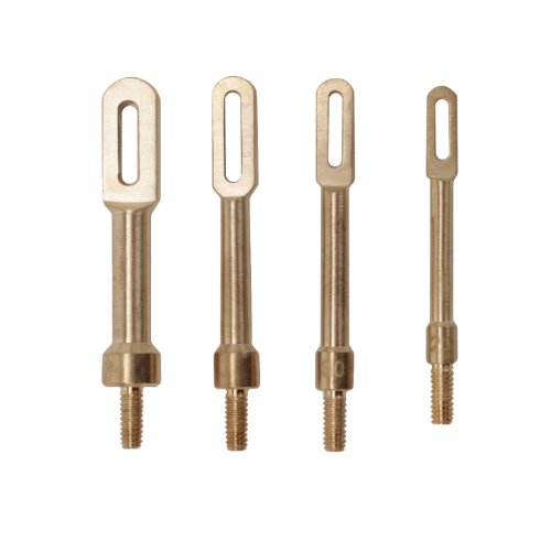 Tipton Solid Brass Slotted Tip Gun Jag 4 Pack for Rifle and Handgun Cleaning and Maintenance, bronze
