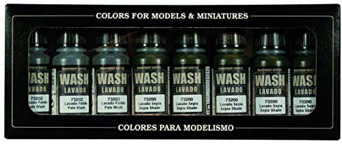 Vallejo AV Washes Set - 8 x 17ml