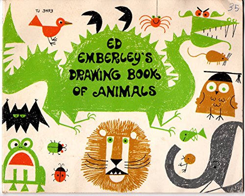Ed Emberley's Drawing Book of Animals, 1974 SCHOLASTIC BOOK SERVICE # tj 3493, Paperback,